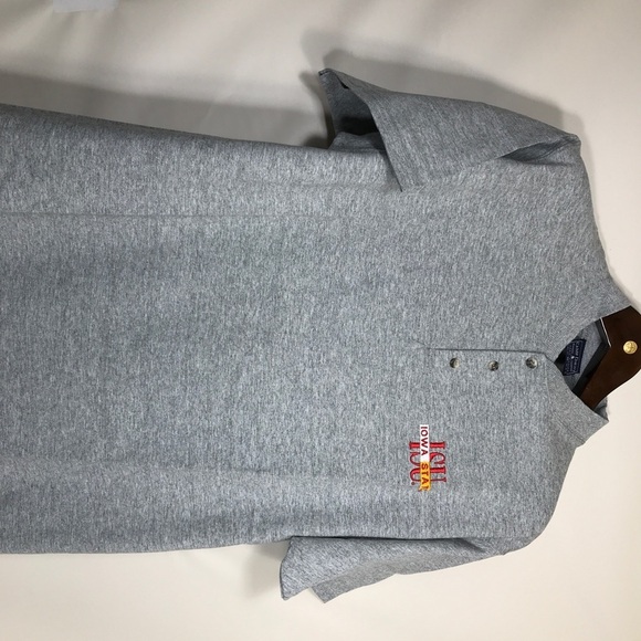 Camp David Iowa State 3/4 button t shirt Men's Crew Neck Tee size medium - Picture 2 of 6